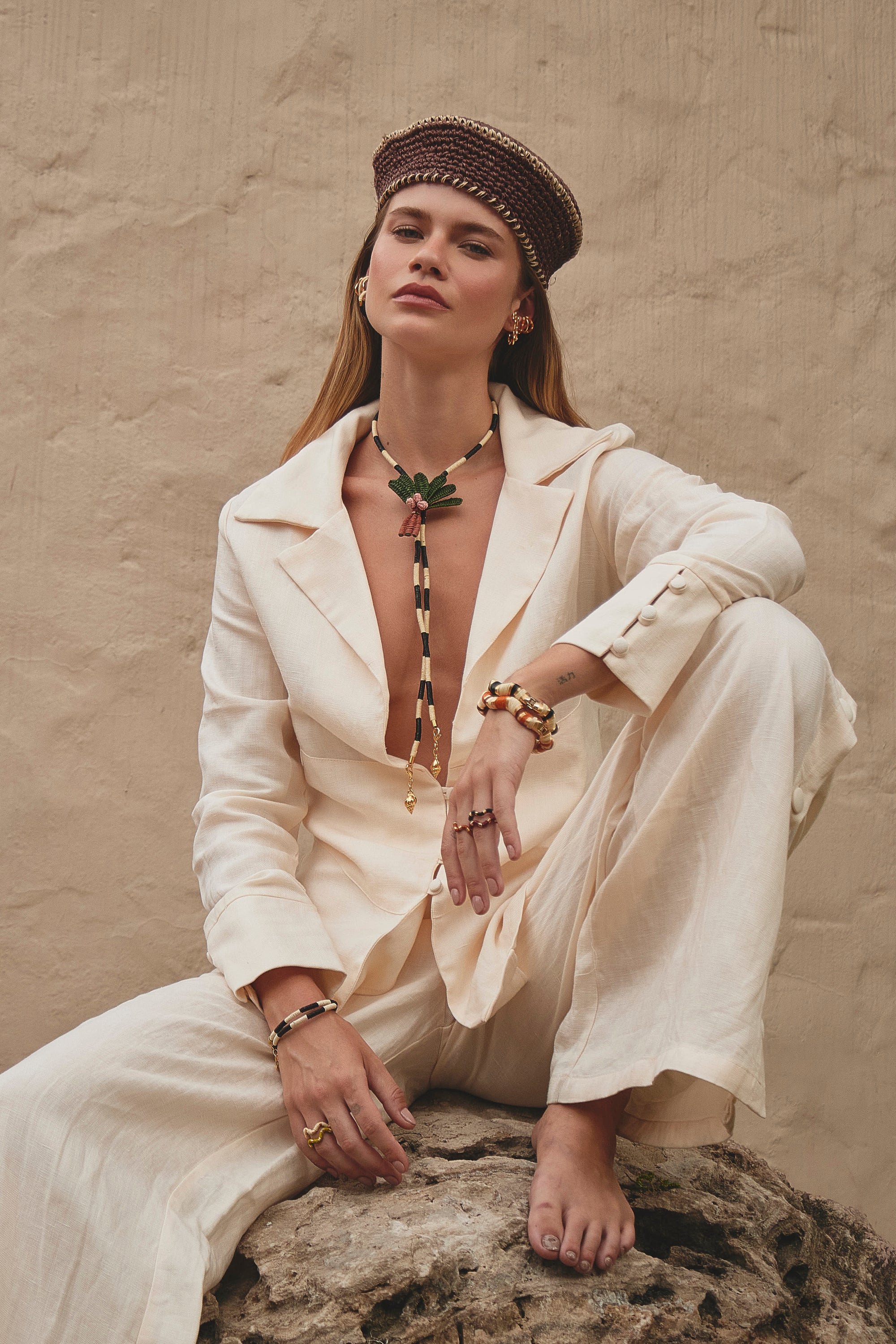 Marina Beret Brown