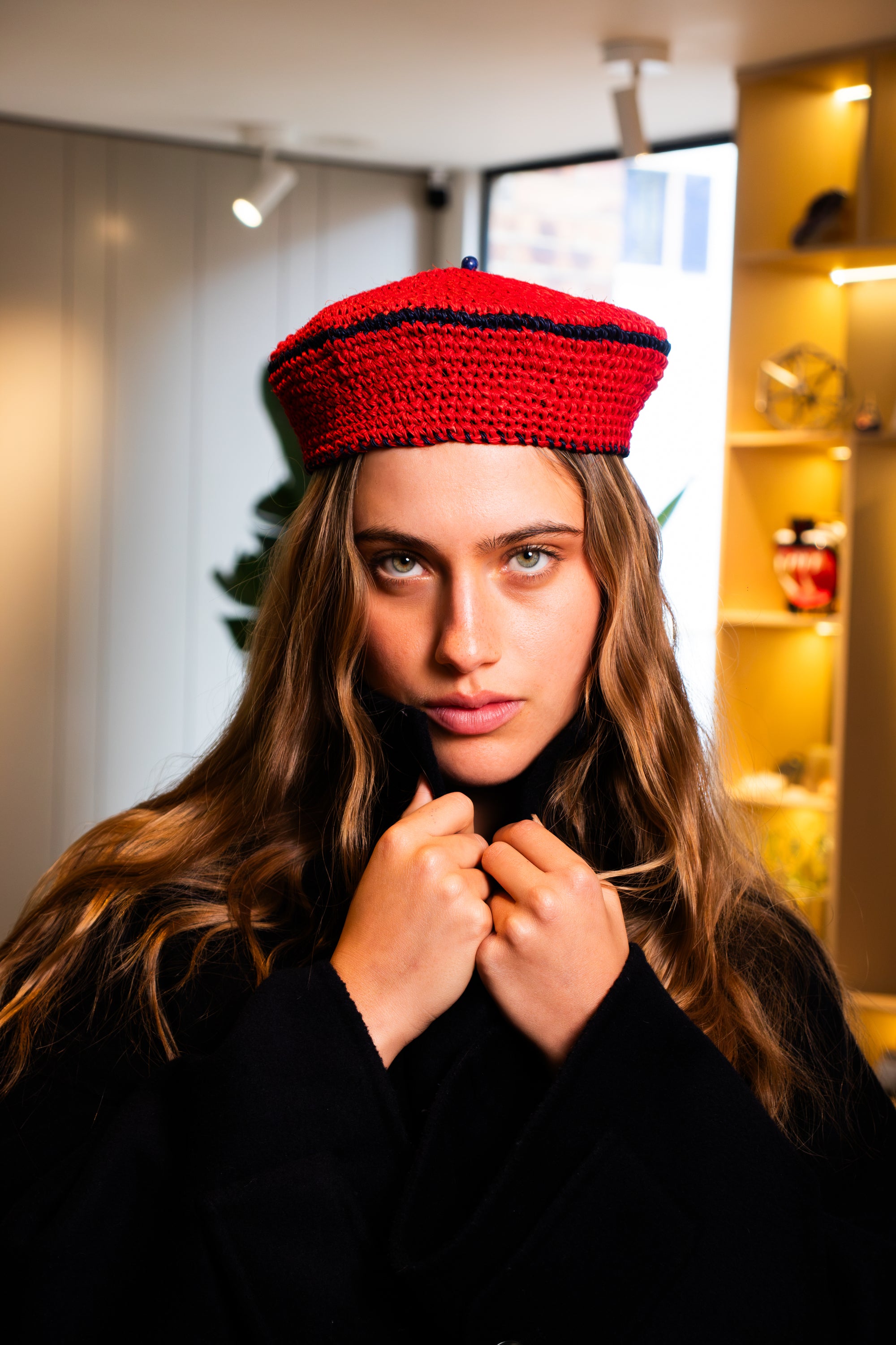 Marina Beret Red