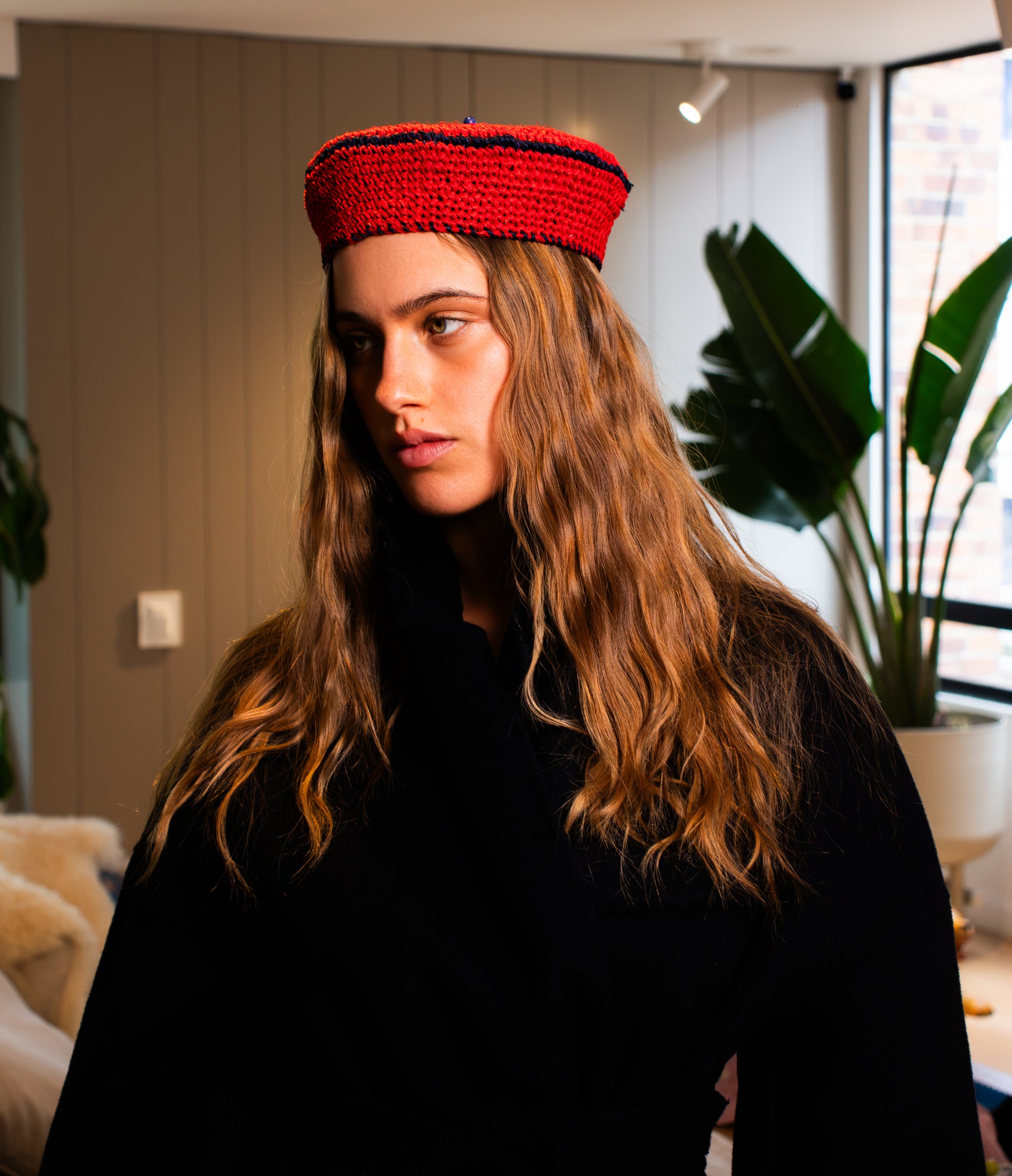 Marina Beret Red