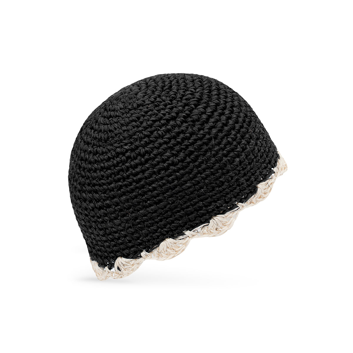 Flor Hat Black