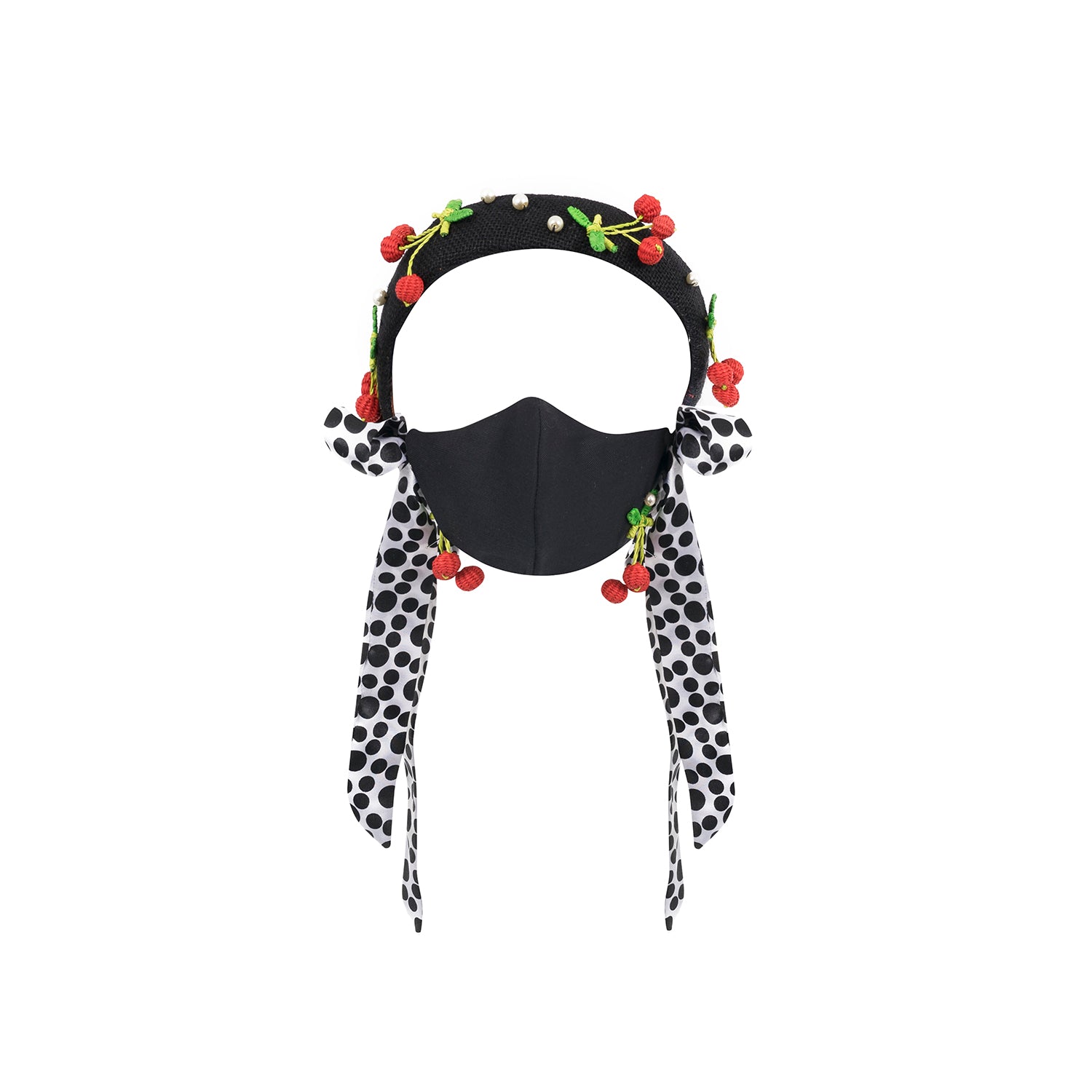 COMBO CHERRY TURBAN & FACE MASK