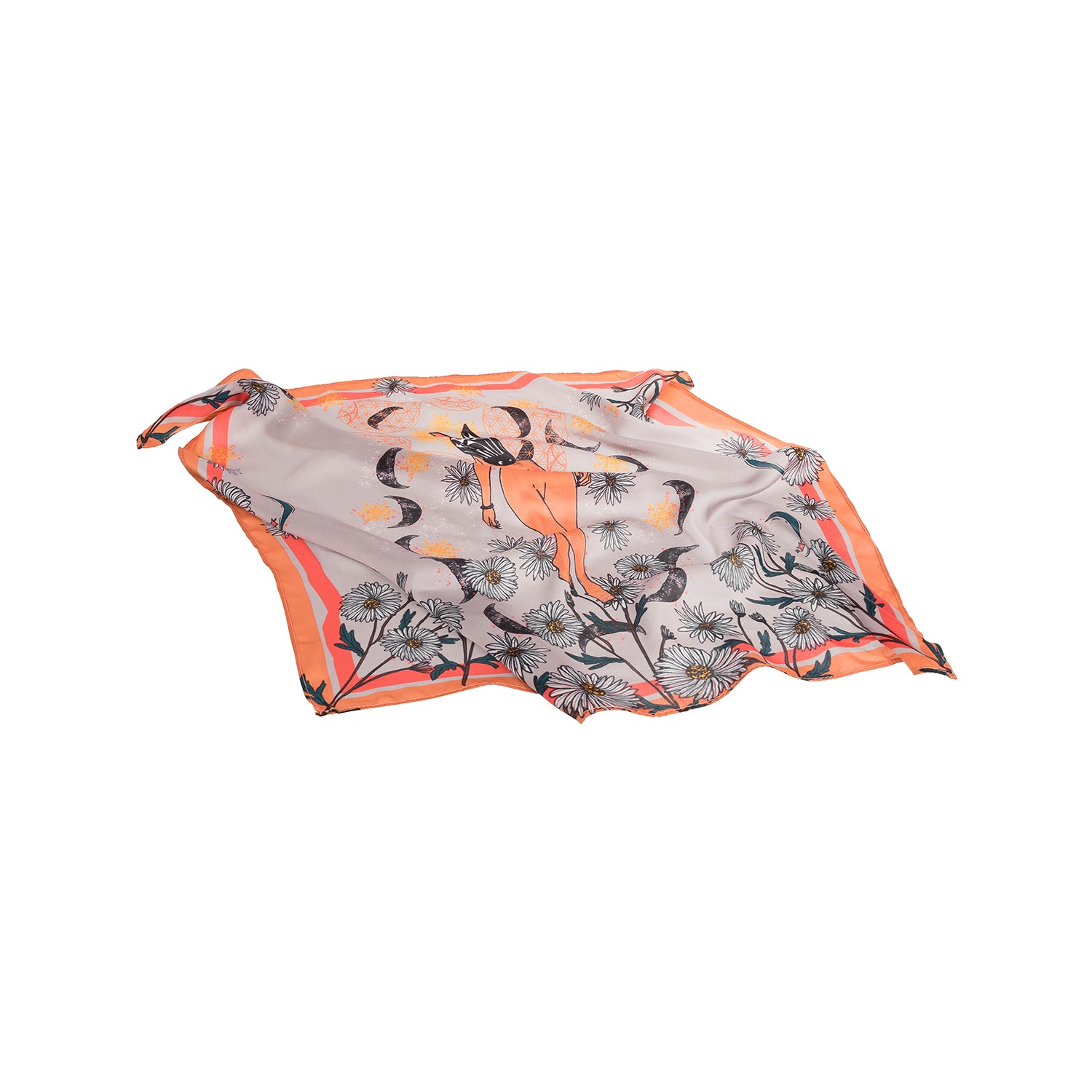 WOMAN AND ZEBRA SCARF